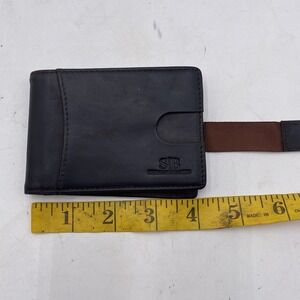 Serman Brands Wallet Dark Brown RFID Blocking Front Back Pocket VGC